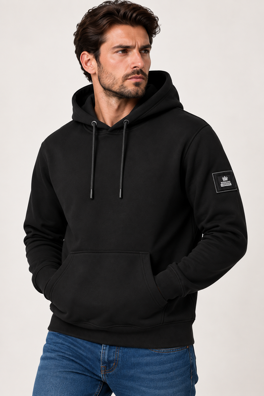 Felpa Weekend Offender uomo nera con cappuccio