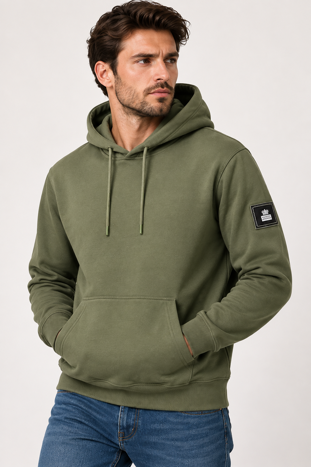 Felpa uomo con cappuccio Weekend offender verde