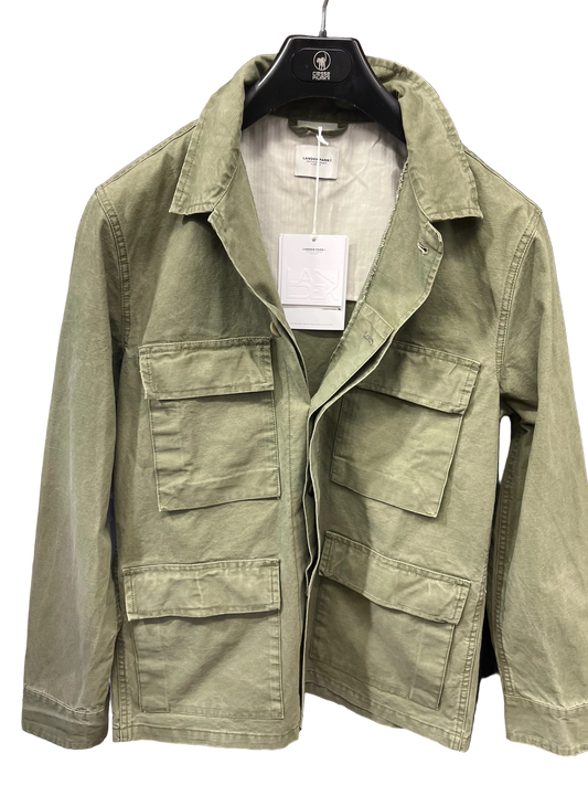 Field Jacket uomo in cotone lavato Landek Park