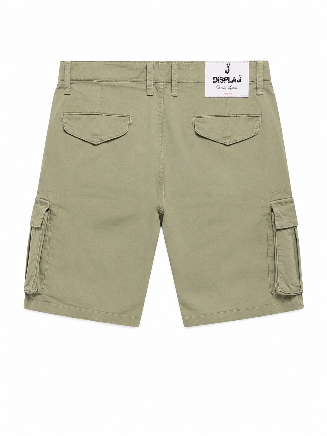 Bermuda cargo Displaj verde salvia tessuto strech