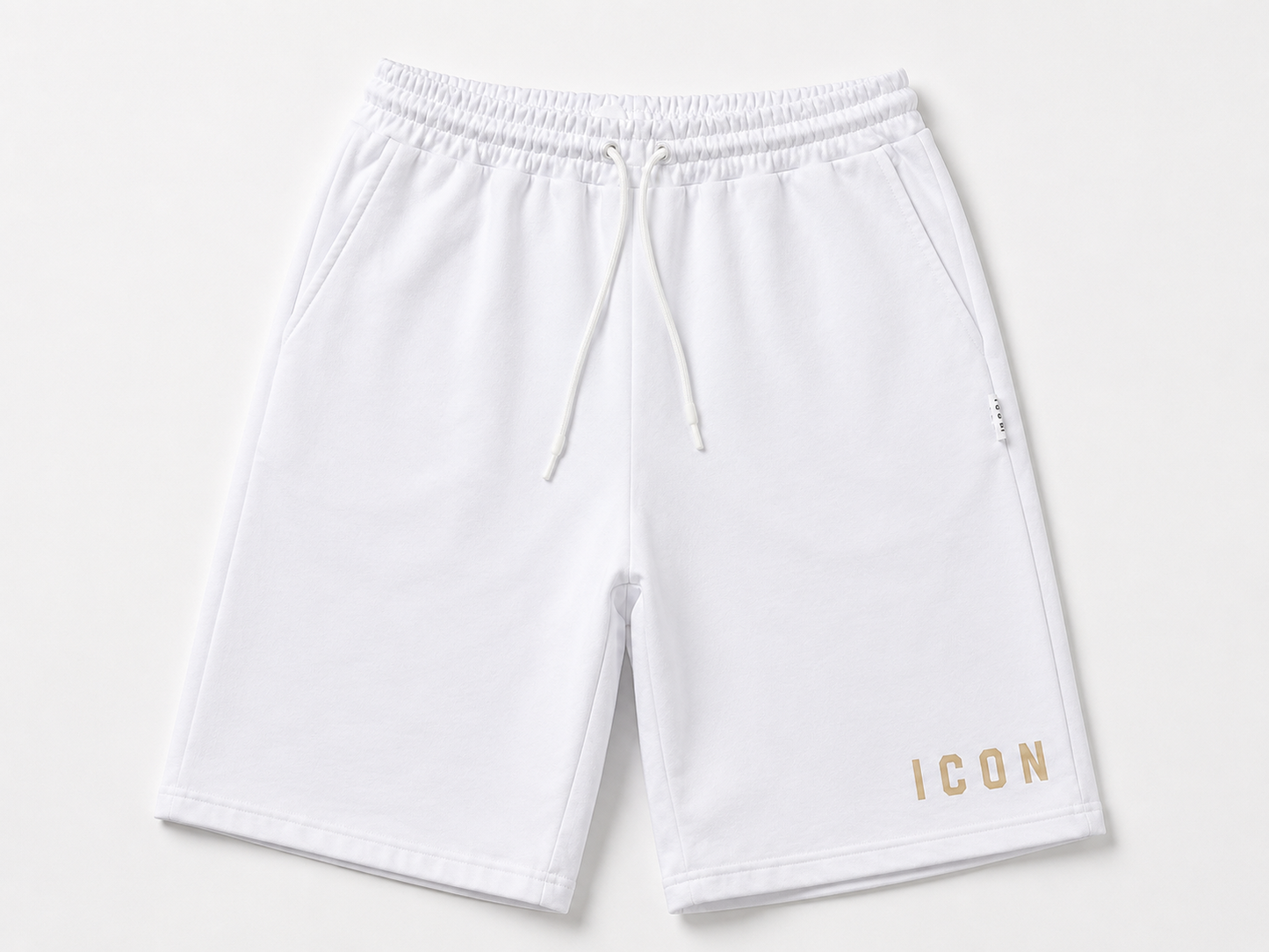 ICON Shorts Uomo Bianchi in Felpa leggera Premium