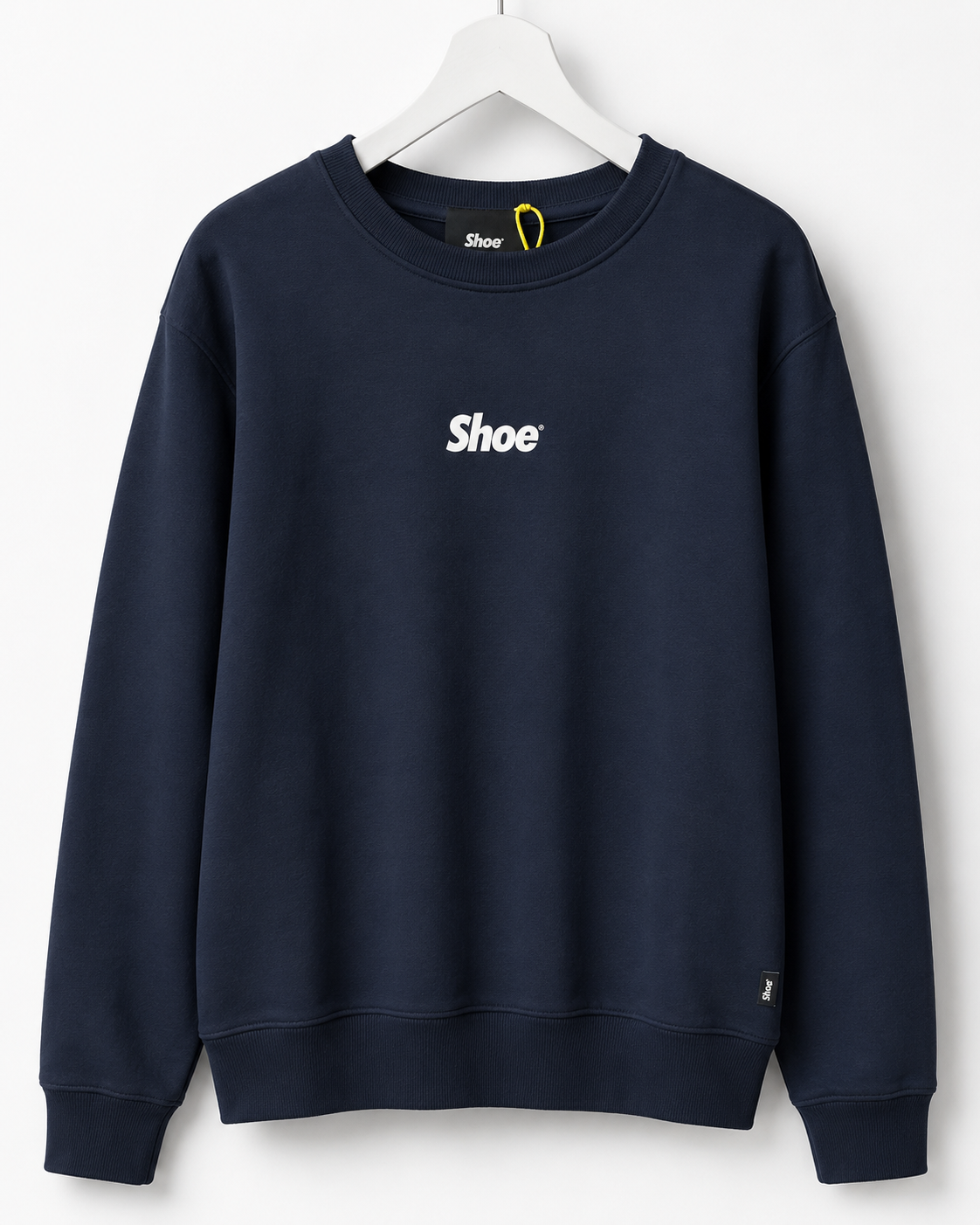 Felpa Girocollo Uomo SHOE Leggera in Cotone – Logo Frontale