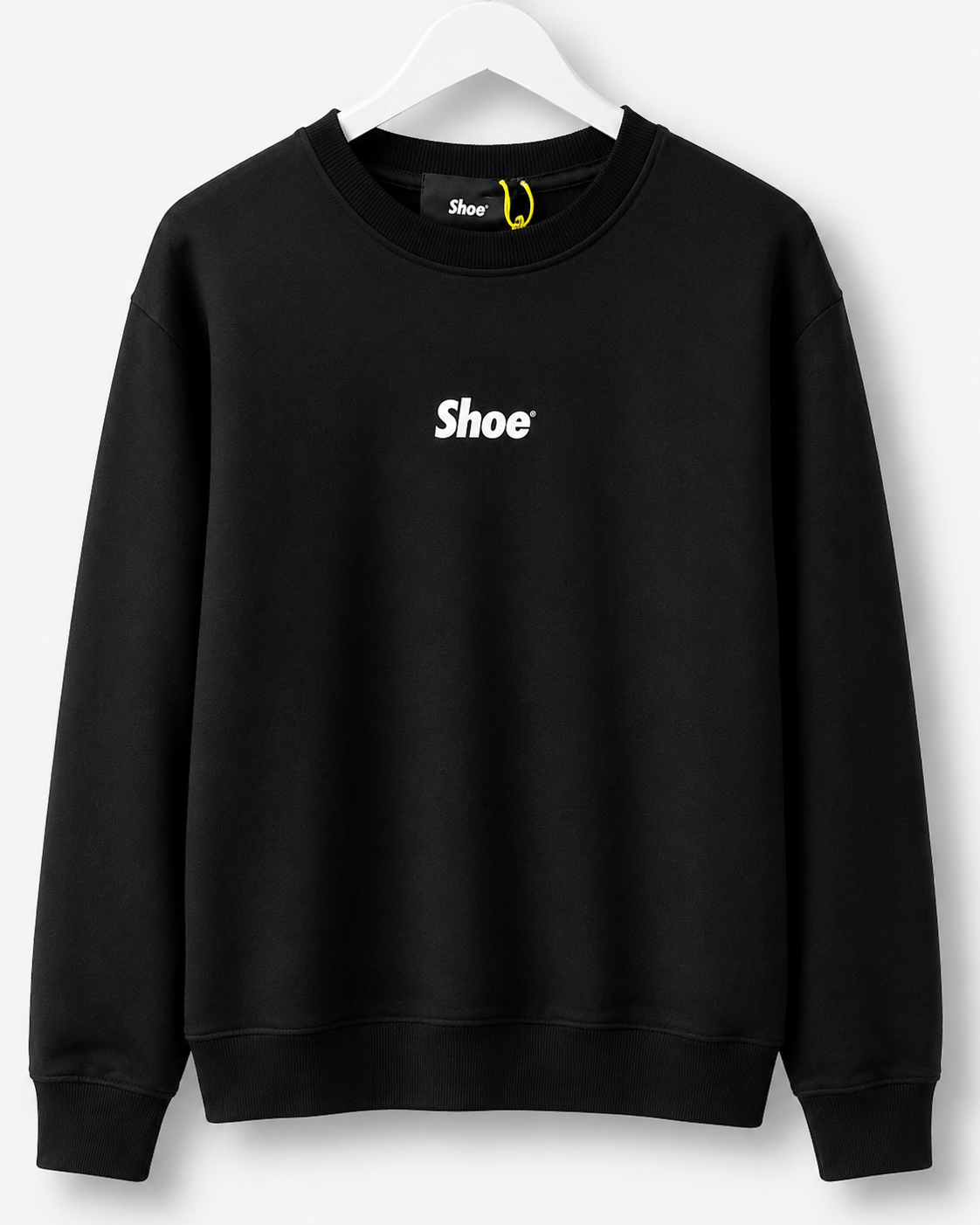 Felpa Girocollo Uomo SHOE Leggera in Cotone – Logo Frontale
