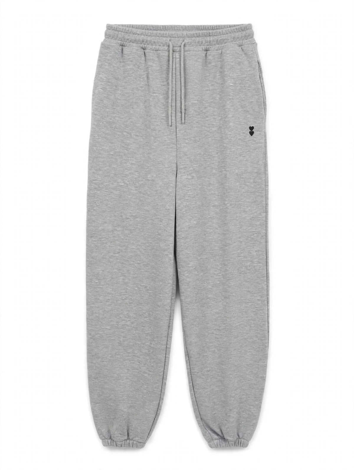 Pantalone Jogger PLEASE Doppio Cuore - [Nero / Grigio