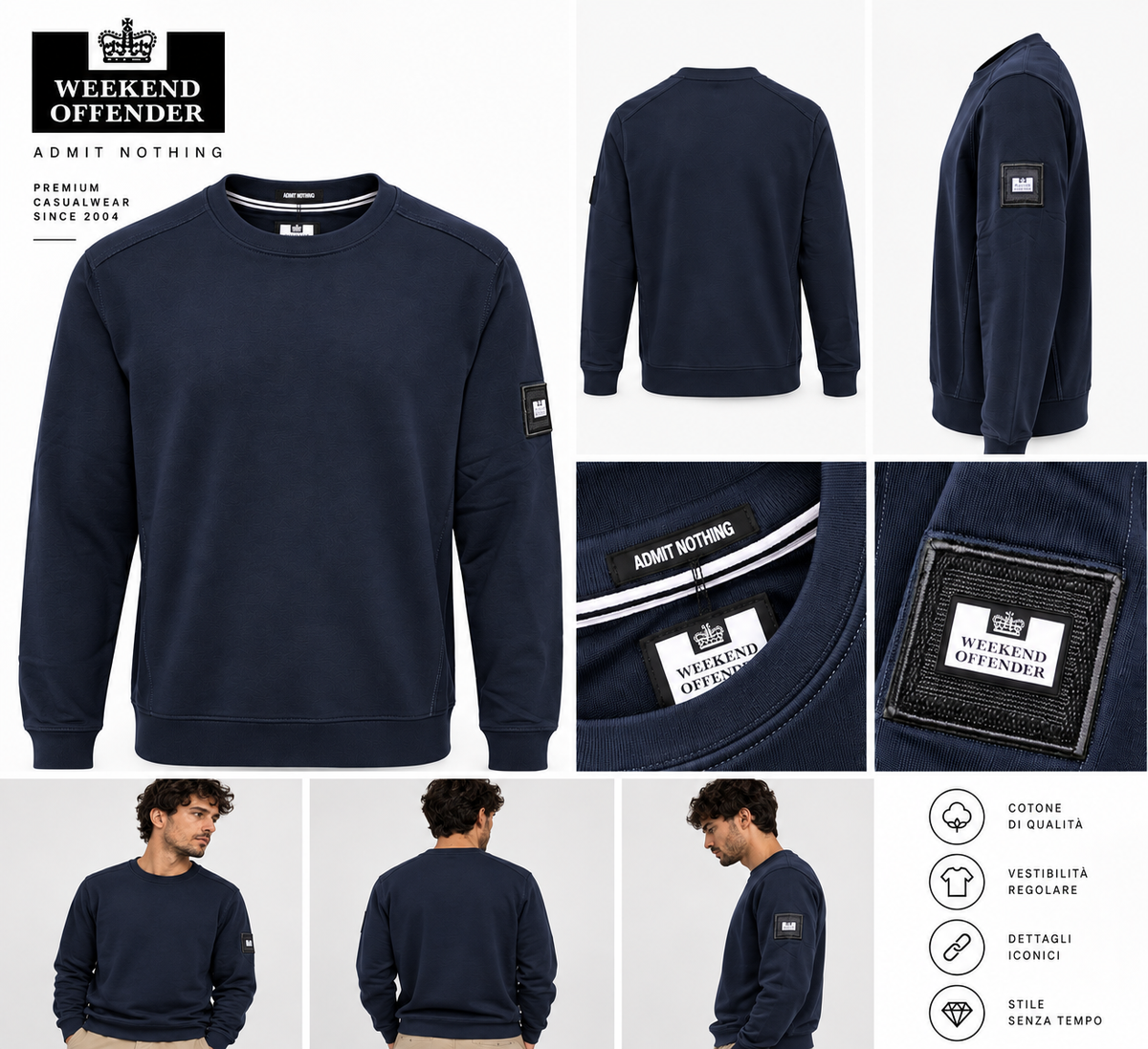 Felpa girocollo uomo Weekend offender