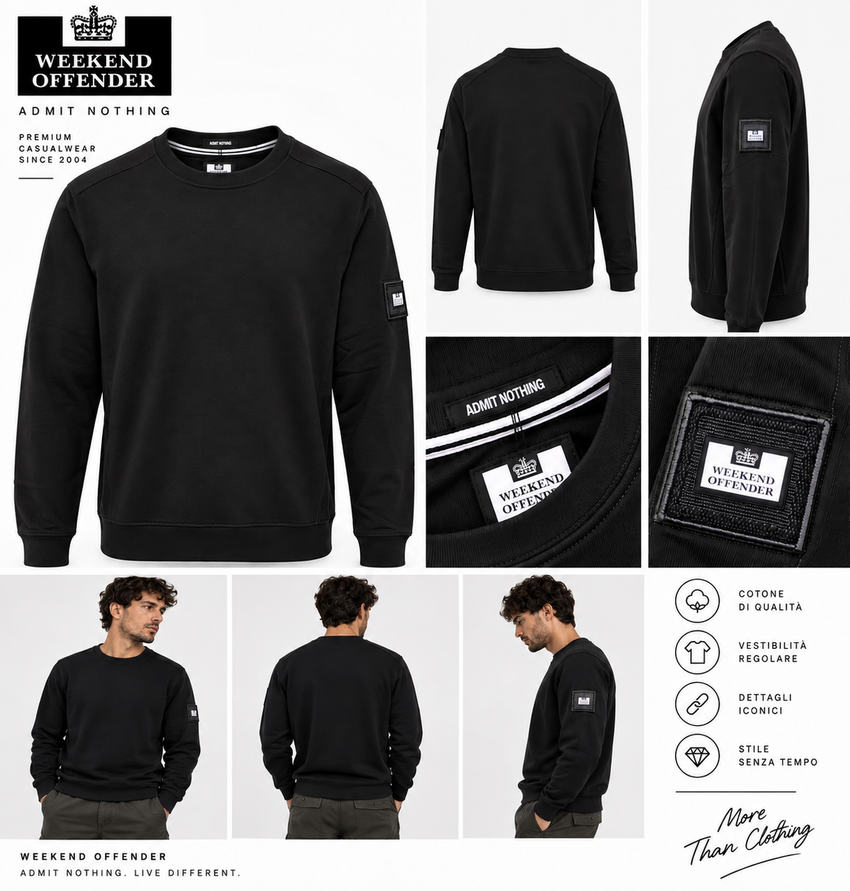 Felpa Weekend Offender – Crewneck Premium