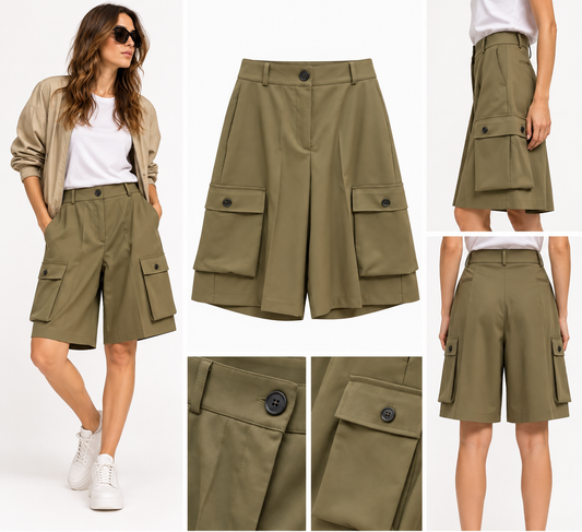 Bermuda Cargo Over Donna Have One – Verde Kaki