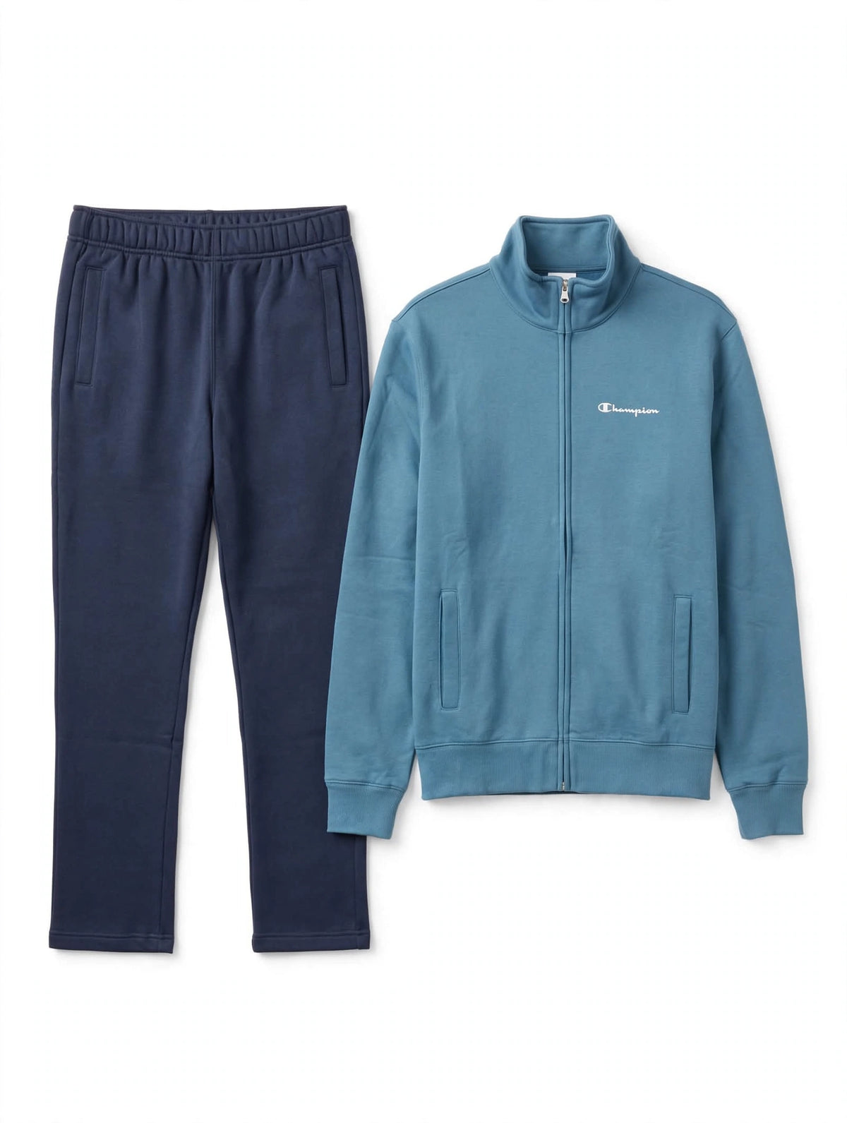 Completo Tuta Uomo Champion Full Zip - 4 Colori - Pantalone Jogger con Polsino - 59,00 euro