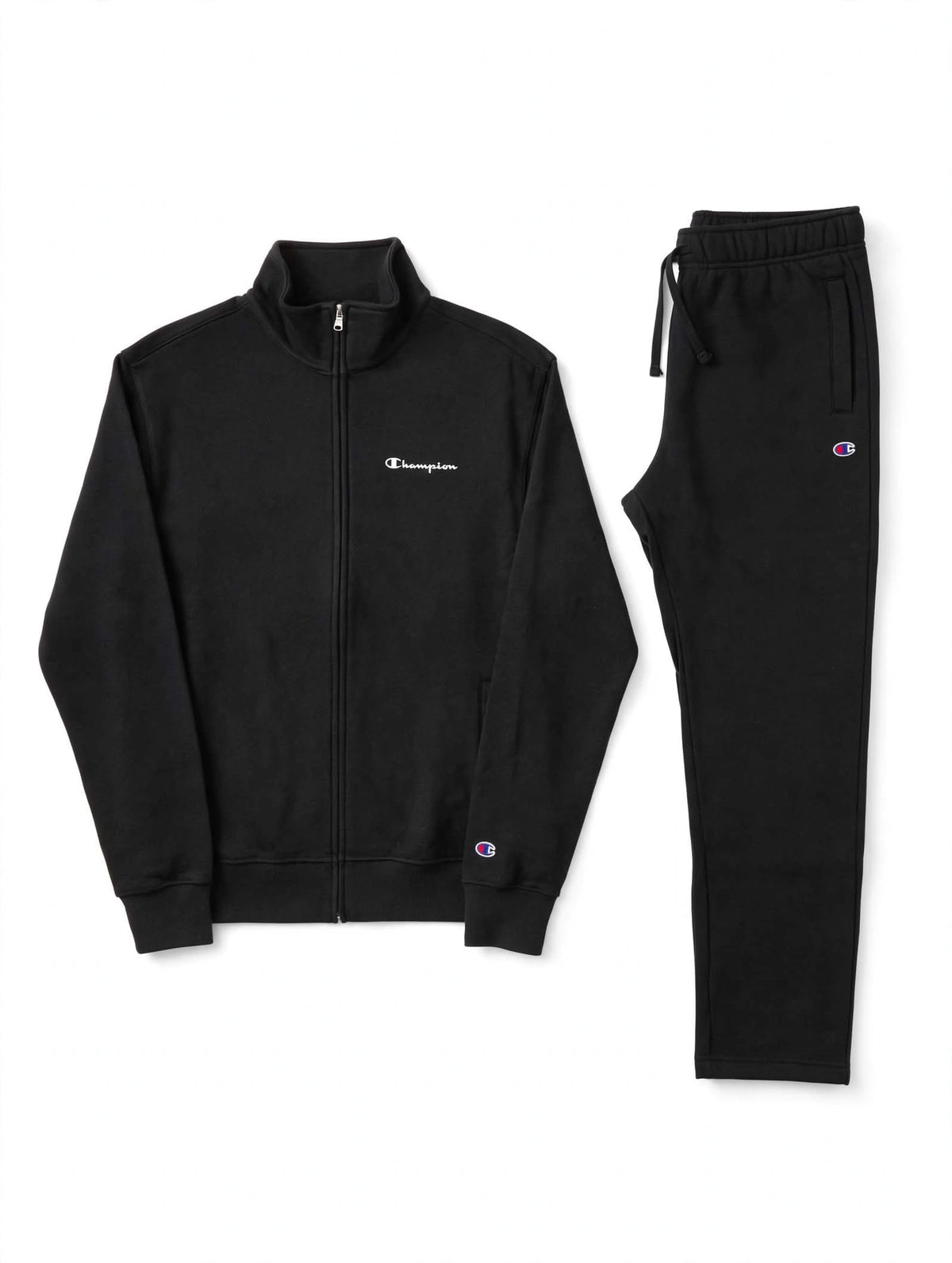 Completo Tuta Uomo Champion Full Zip - 4 Colori - Pantalone Jogger con Polsino - 59,00 euro