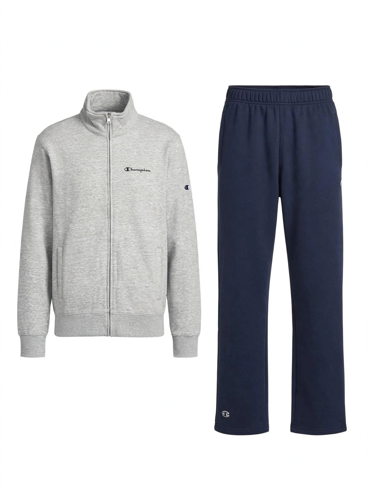 Completo Tuta Uomo Champion Full Zip - 4 Colori - Pantalone Jogger con Polsino - 59,00 euro